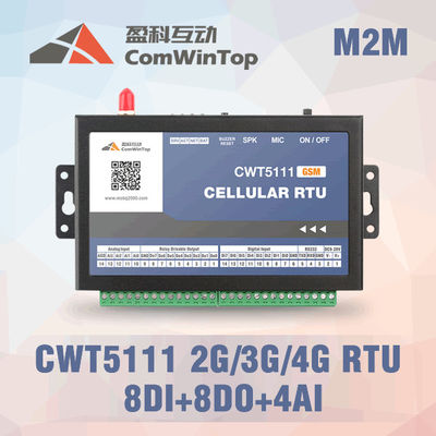 China 9 - 28V DC Internet Of Things Gateway GPRS RTU Controller With 8Di 8Do 4Ai supplier