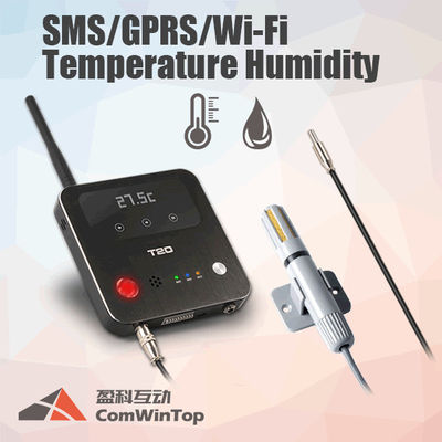 China Red LED Light 3G Temperature Alarm Gsm , Touch Key Humidity Gsm Remote Monitoring supplier